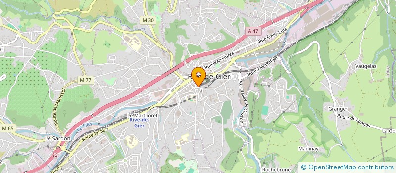 localisation de l'entreprise COLONIE VACANCES EPAINETE  RIVE-DE-GIER