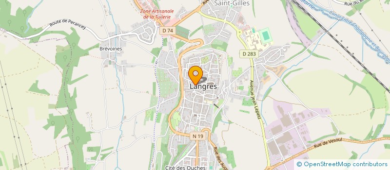 localisation de l'entreprise COLONNA à LANGRES