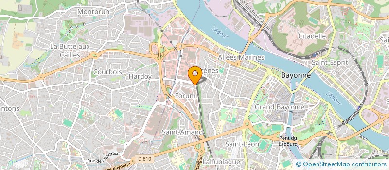 localisation de l'entreprise COLONNES ASSURANCES à BAYONNE