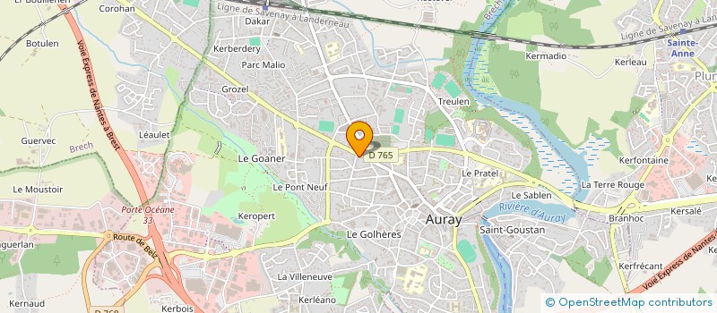 localisation de l'entreprise COLOQUINTE à AURAY