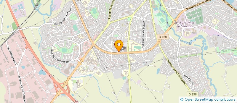 localisation de l'entreprise COLOR 3000 à CHOLET