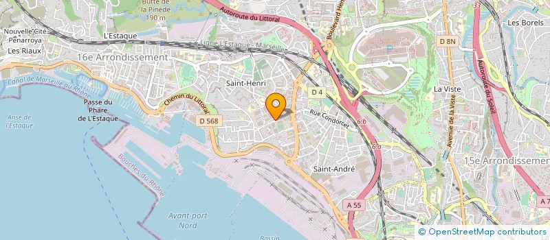localisation de l'entreprise COLOR  MARSEILLE