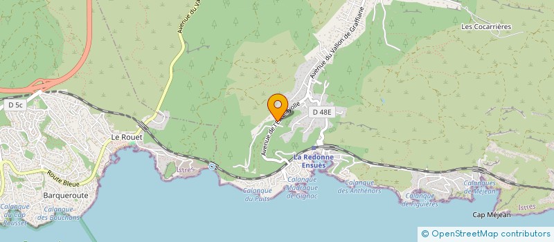 localisation de l'entreprise COLOR +  ENSUES-LA-REDONNE