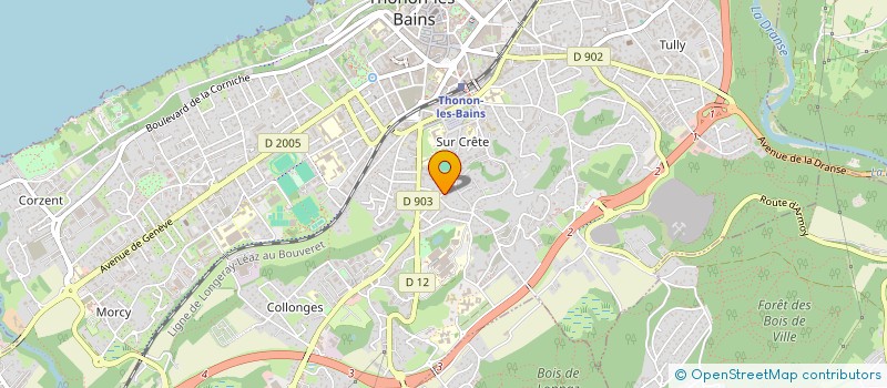 localisation de l'entreprise COLOR ADDICTS à THONON-LES-BAINS