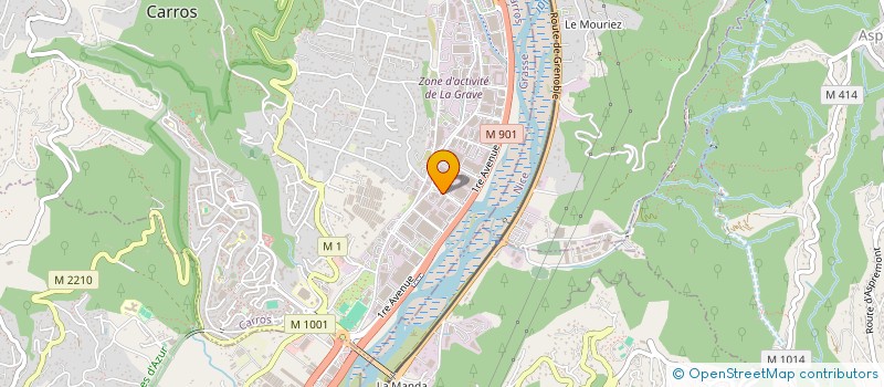 localisation de l'entreprise COLOR AZUR  CARROS
