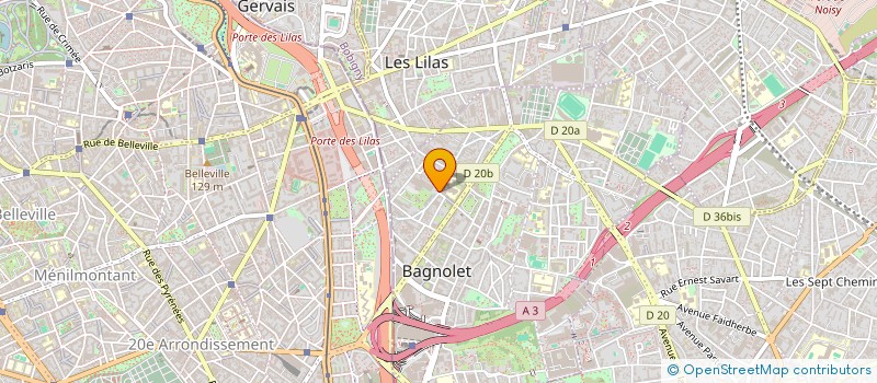 localisation de l'entreprise COLOR BLIND BROTHERS à BAGNOLET