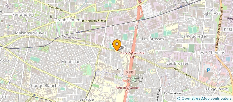 localisation de l'entreprise COLOR CHEMIE à VILLEURBANNE