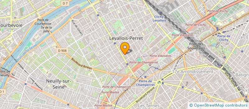 localisation de l'entreprise COLOR & DECOR à LEVALLOIS-PERRET