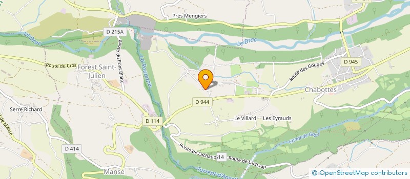 localisation de l'entreprise COLOR DIFFUSION  CHABOTTES