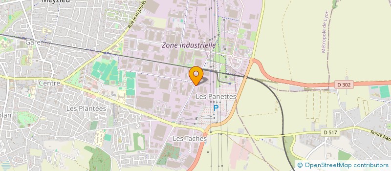 localisation de l'entreprise COLOR FRANCE DISTRIBUTION  MEYZIEU