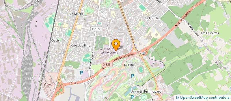 localisation de l'entreprise COLOR G.N. à LE MANS