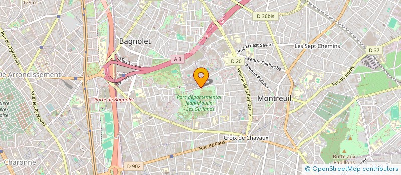localisation de l'entreprise COLOR LINE  BAGNOLET