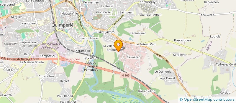 localisation de l'entreprise COLOR MARQUAGE à QUIMPERLE