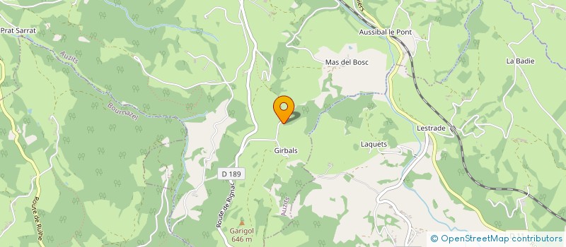 localisation de l'entreprise COLOR' NATURE  AUZITS