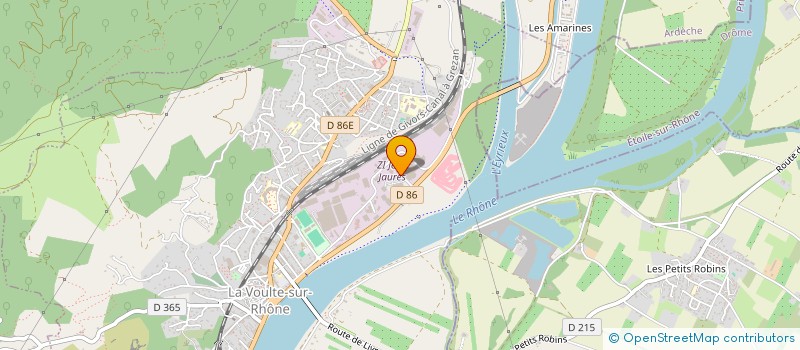 localisation de l'entreprise COLOR OPTIC à LA VOULTE-SUR-RHONE