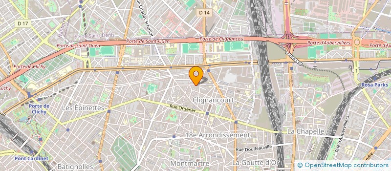 localisation de l'entreprise COLOR PARIS 18 à PARIS