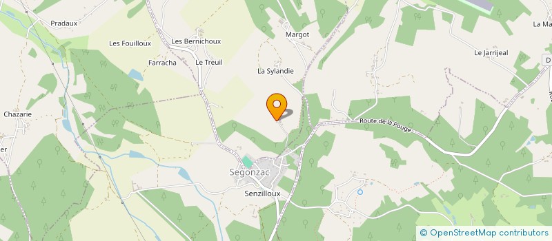 localisation de l'entreprise COLOR PLUS  LA CHAPELLE-GONAGUET