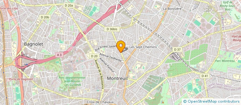 localisation de l'entreprise COLOR PLUS à MONTREUIL