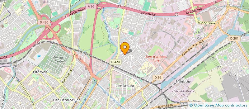 localisation de l'entreprise COLOR PRO 68  PFASTATT