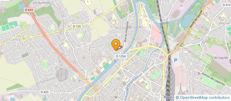 localisation de l'entreprise COLOR'RAID à DOUAI
