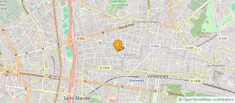 localisation de l'entreprise COLOR'S à MONTREUIL