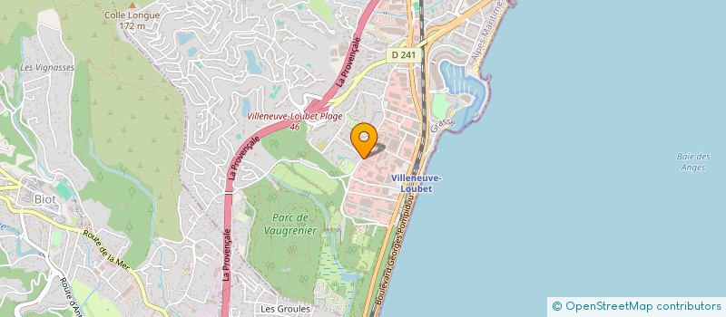 localisation de l'entreprise COLOR S  VILLENEUVE-LOUBET