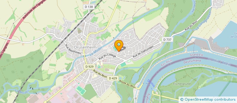 localisation de l'entreprise COLOR'S PROJECTION  DRUSENHEIM