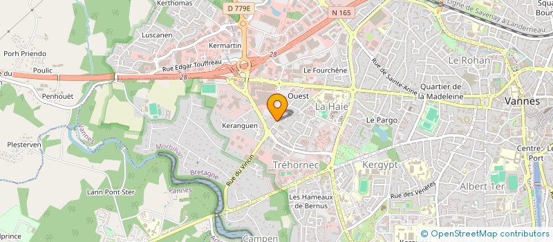 localisation de l'entreprise COLOR SERVICE à VANNES