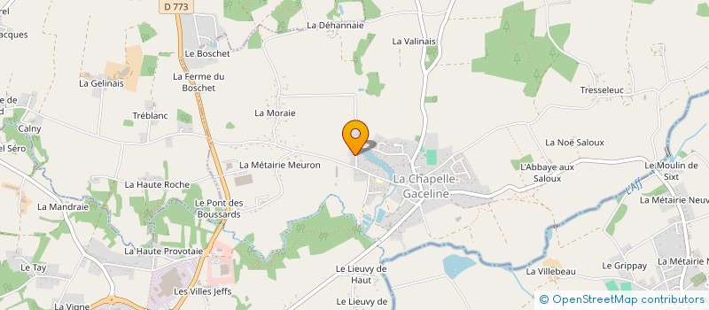 localisation de l'entreprise COLOR STEEL  LA GACILLY