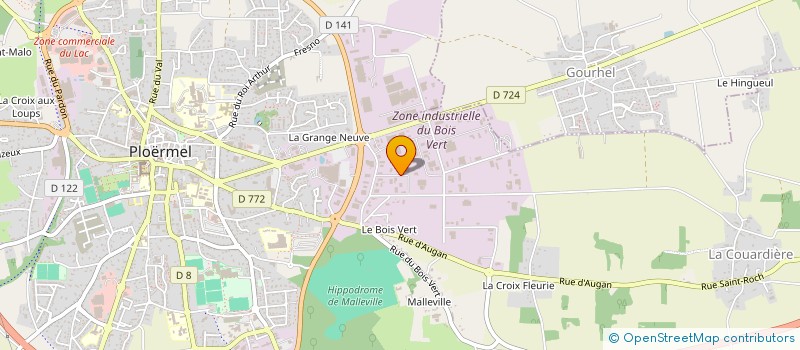 localisation de l'entreprise COLOR TECH à PLOERMEL