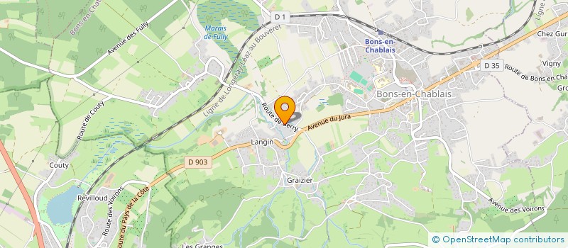 localisation de l'entreprise COLOR X'PERT à BONS-EN-CHABLAIS
