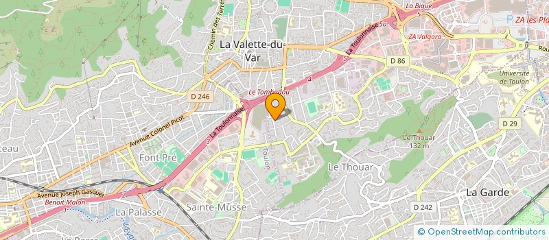 localisation de l'entreprise COLORADO  LA VALETTE-DU-VAR