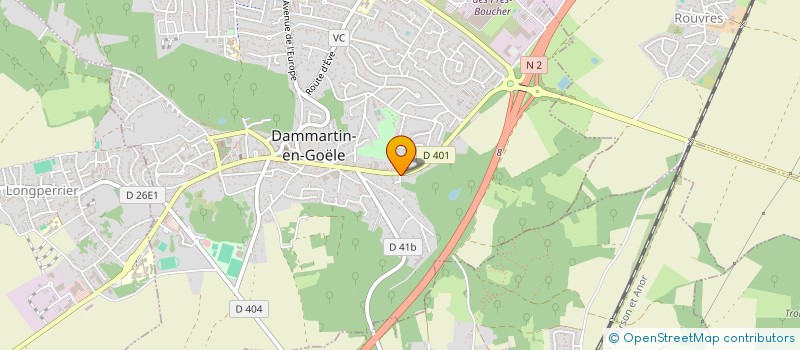 localisation de l'entreprise COLORADO QUILT FRANCE TISSUS à DAMMARTIN-EN-GOELE