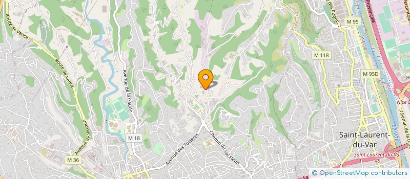 localisation de l'entreprise COLORAMA à CAGNES-SUR-MER