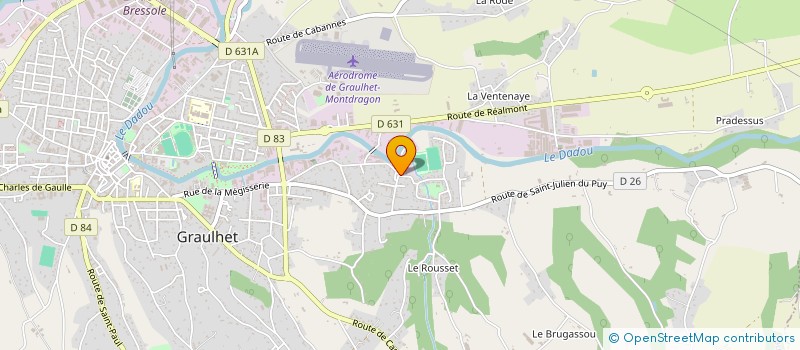 localisation de l'entreprise COLORANTS INDUSTRIEL SARL à GRAULHET