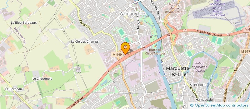 localisation de l'entreprise COLORBAT 23  WAMBRECHIES