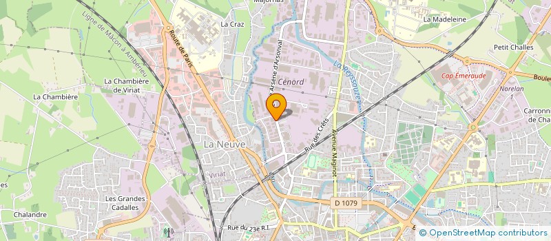 localisation de l'entreprise COLORCHIMIE 01 à BOURG-EN-BRESSE
