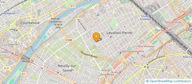 localisation de l'entreprise COLOREM à LEVALLOIS-PERRET
