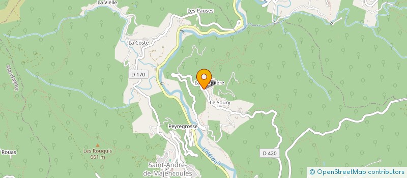 localisation de l'entreprise COLORER SA VIE  SAINT-ANDRE-DE-MAJENCOULES