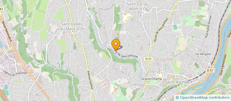 localisation de l'entreprise COLORFACT  SAINT-CYR-AU-MONT-D'OR