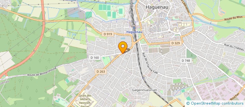 localisation de l'entreprise COLORI AG à HAGUENAU