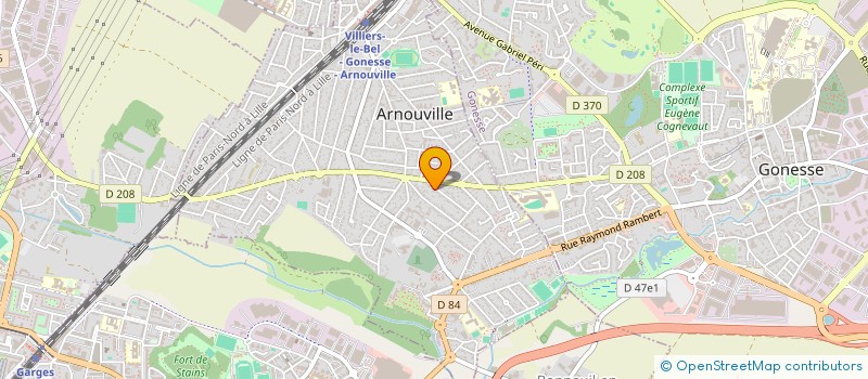 localisation de l'entreprise COLORIAN  ARNOUVILLE