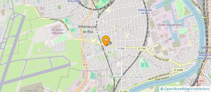 localisation de l'entreprise COLORIS à VILLENEUVE-LE-ROI