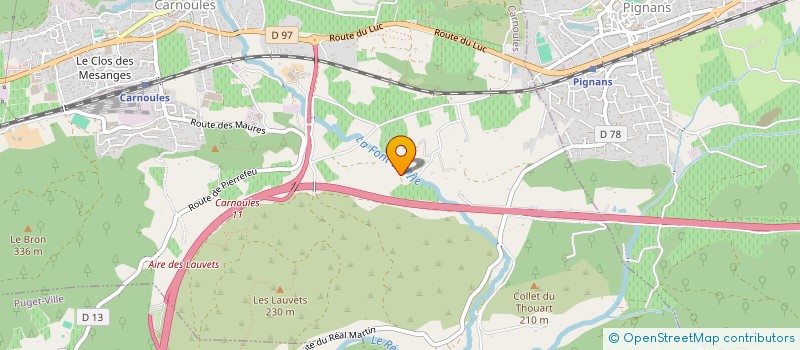 localisation de l'entreprise COLORS EVENTS PRODUCTION  CARNOULES