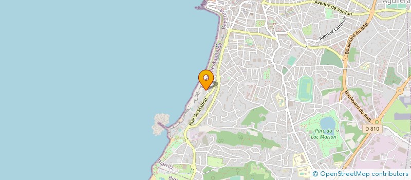 localisation de l'entreprise COLORS OF SURFING  BIARRITZ