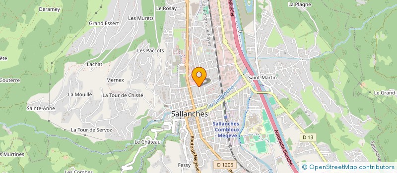 localisation de l'entreprise COLORS OF THE SOUND  SALLANCHES