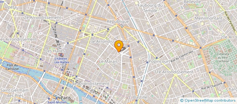 localisation de l'entreprise COLORS PRINT à PARIS