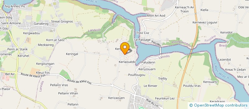 localisation de l'entreprise COLORS SOUND CONCEPT EVENEMENT  LANNILIS