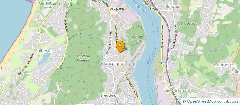 localisation de l'entreprise COLORSERVICE à ANGLET
