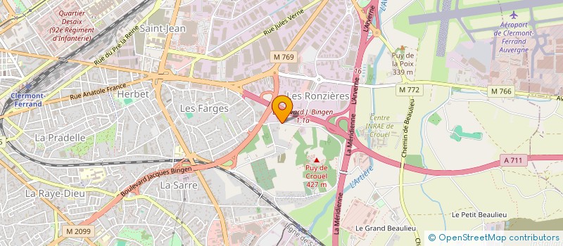 localisation de l'entreprise COLORTEAM  CLERMONT-FERRAND